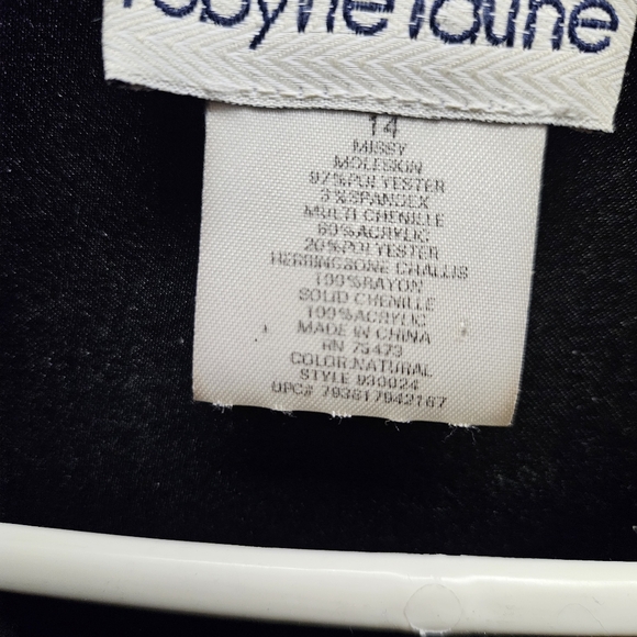 Robyne Faune | Size 14P Women's | Black and Patchwork Button-Up Jacket - Picture 10 of 10